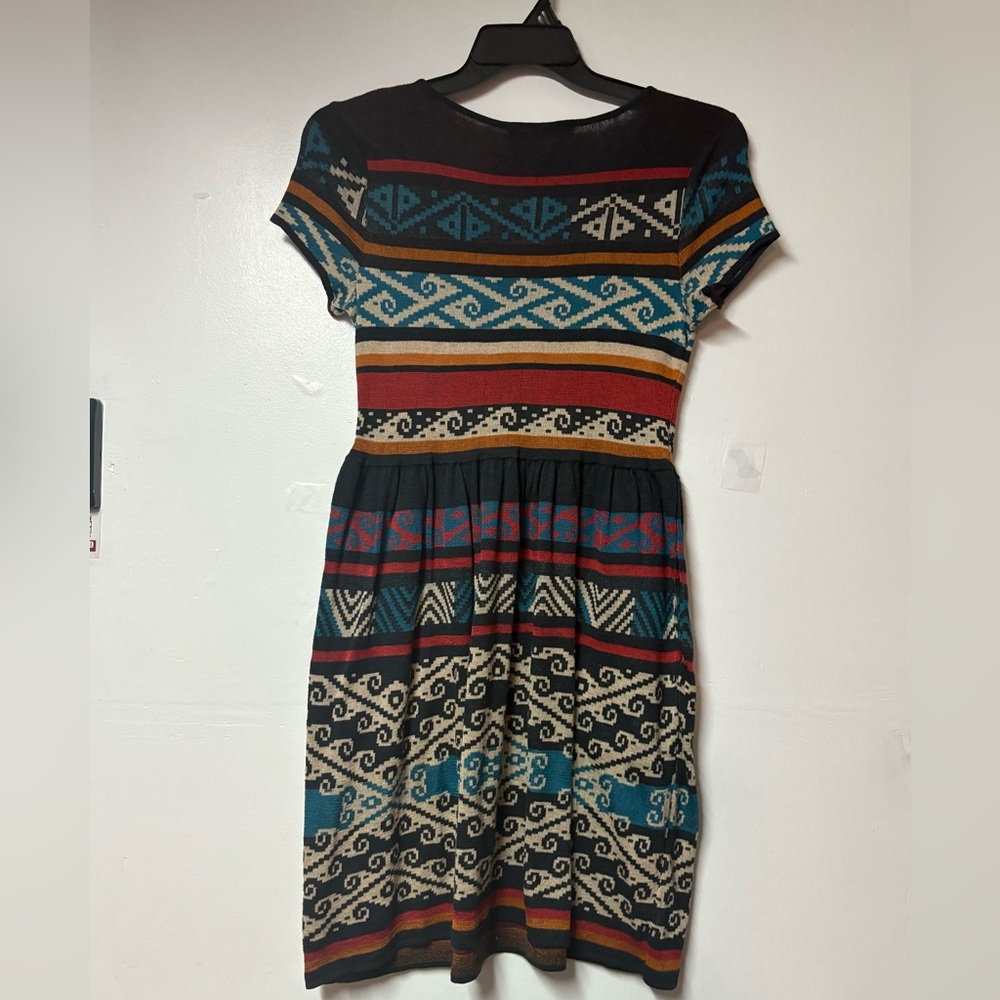 Peruvian Connection Multicolor Patterned Dress - Picture 3 of 7